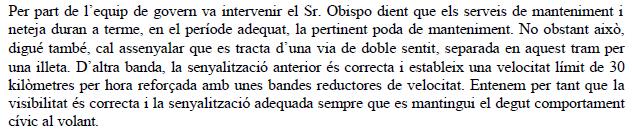 Respuesta negativa del equipo de Gobierno Municipal del Ayuntamiento de Gav a la peticin de ERC de arreglar la rotonda lmitrofe con Castelldefels al lado del paseo martimo de Gav Mar (18 de Diciembre de 2008)